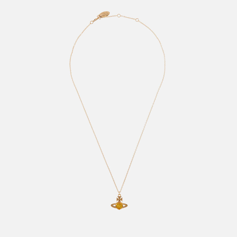Vivienne Westwood Ariella Brass and Crystal Necklace