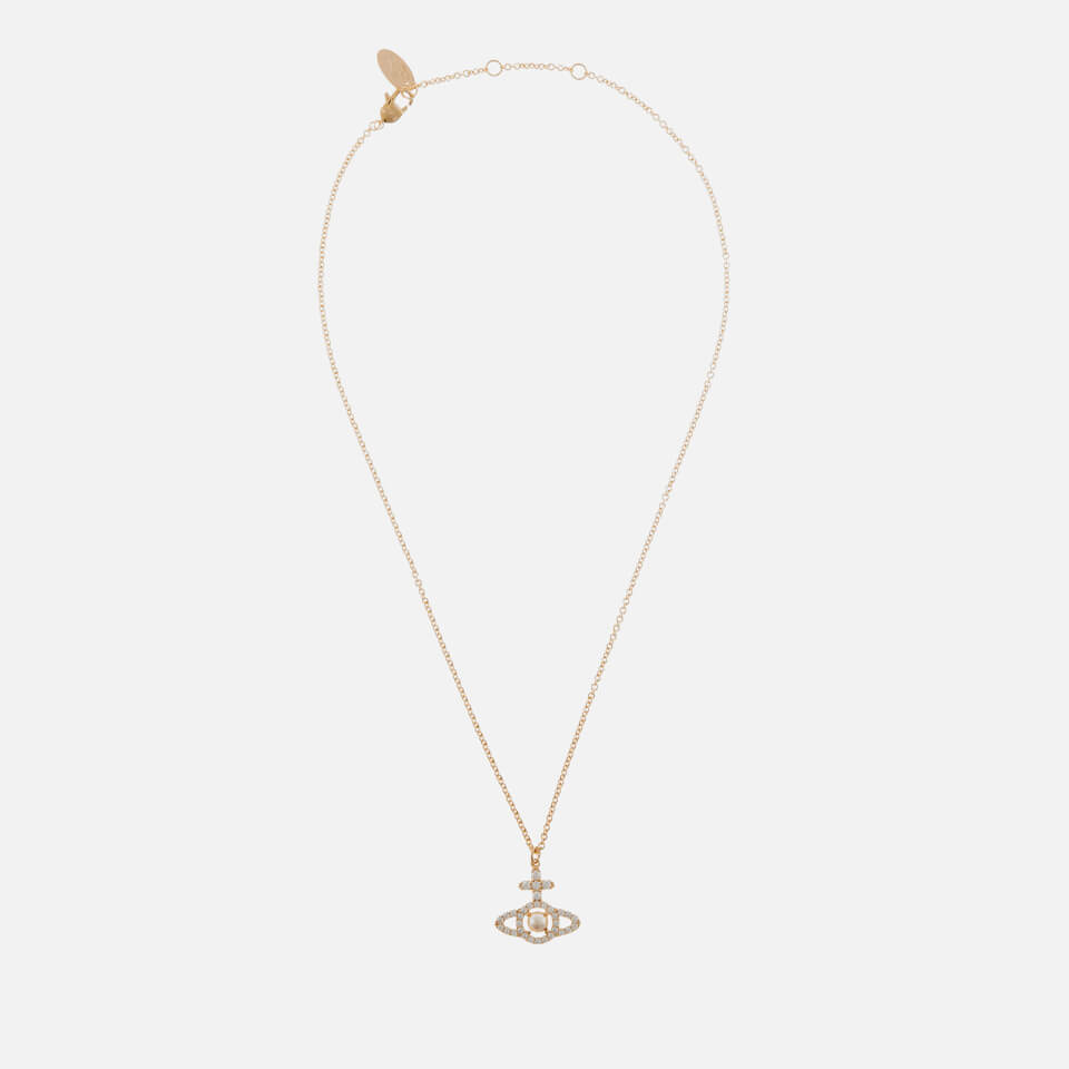 Vivienne Westwood Olympia Brass and Faux Pearl Necklace