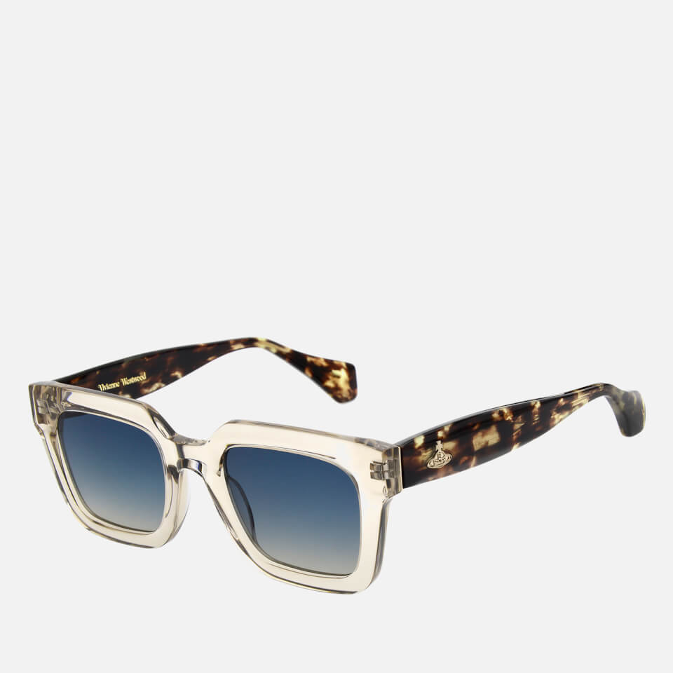 Vivienne Westwood Women's Cary Rectangle Sunglasses - Crystal Light Beige