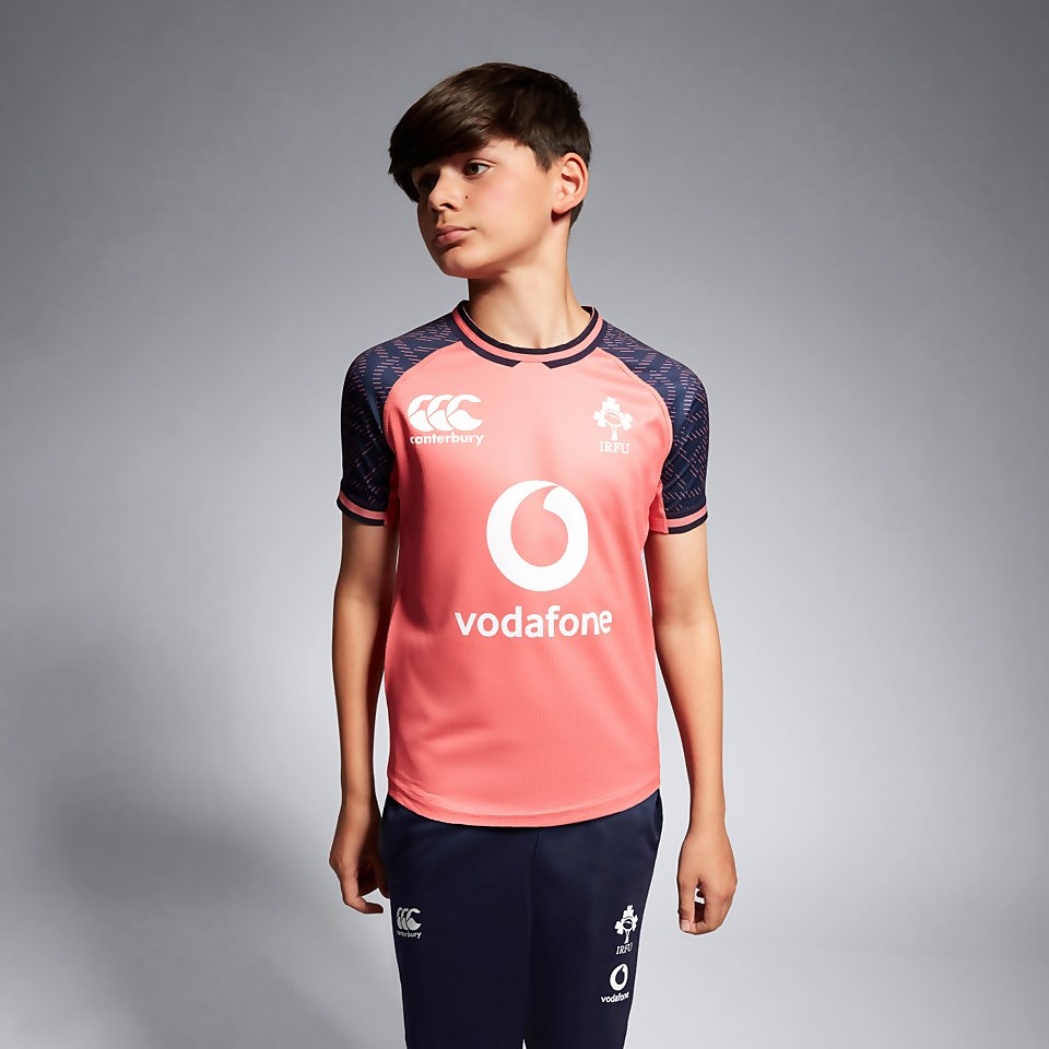 JUNIOR UNISEX IRELAND TRAINING PRO JERSEY JUNIOR PINK/BLUE