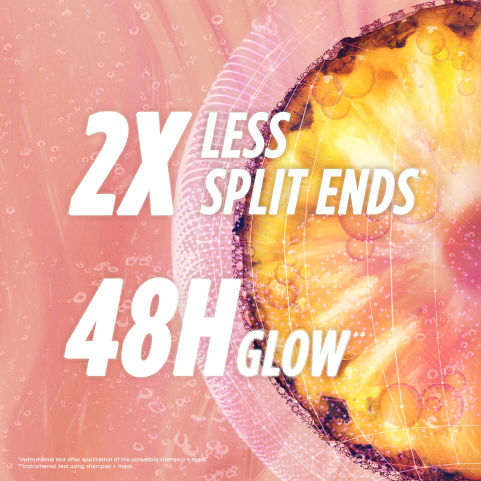 Garnier Ultimate Blends Glowing Lengths Pineapple and Amla Hair Food 3-in-1 Hair Mask Treatment 400ml
