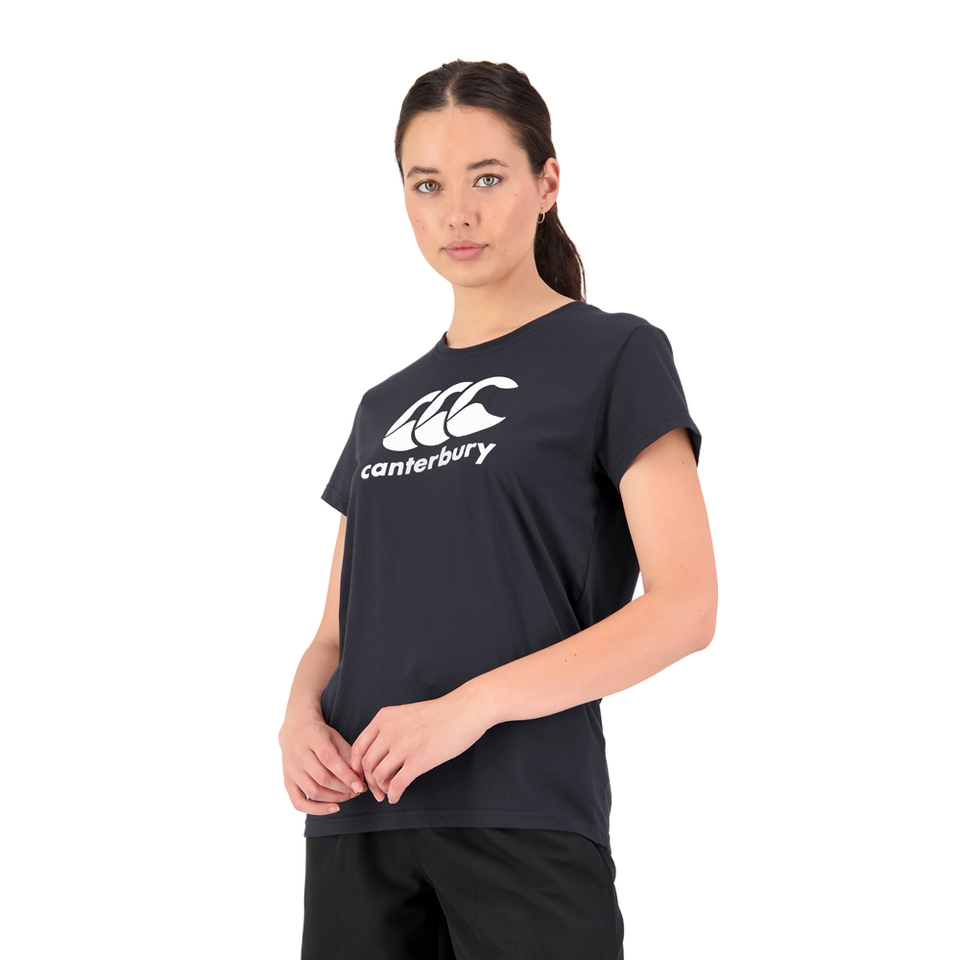 WOMENS CCC ANCHOR T-SHIRT BLACK