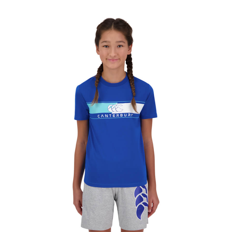 Canterbury K SWITCH T-SHIRT SURF THE WEB BLUE