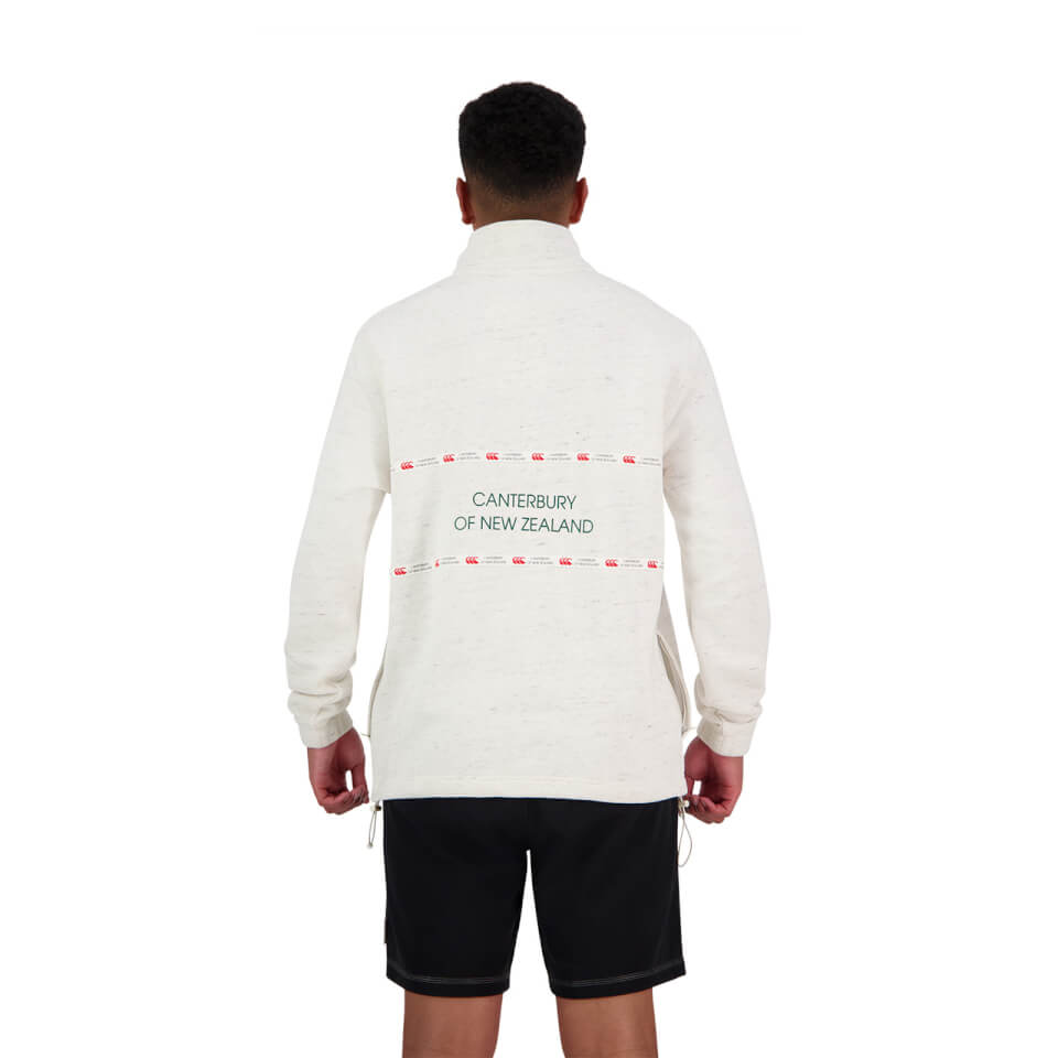 Canterbury M HERITAGE QUARTER ZIP LIGHT BIRCH MARLE
