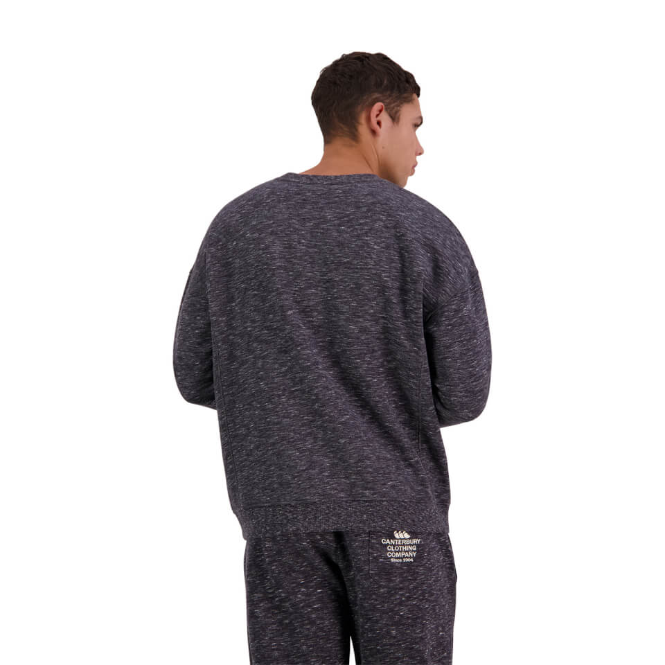 Canterbury M SCENE-SET CREW CHARCOAL GREY MARLE