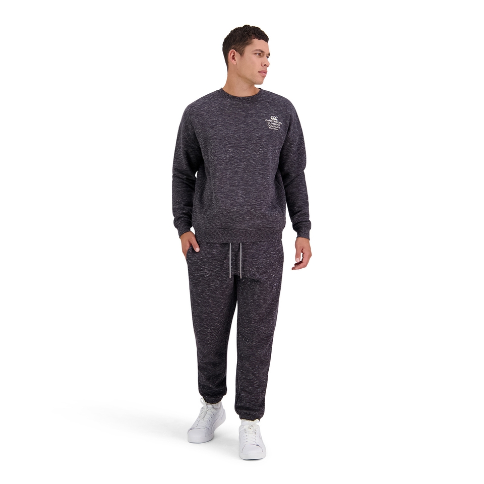 Canterbury M SCENE-SET CREW CHARCOAL GREY MARLE
