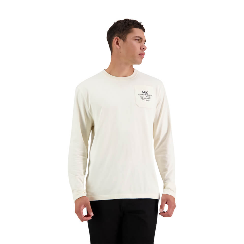 Canterbury M SCENE-SET LONG SLEEVE T-SHIRT BIRCH