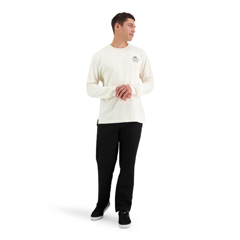 Canterbury M SCENE-SET LONG SLEEVE T-SHIRT BIRCH