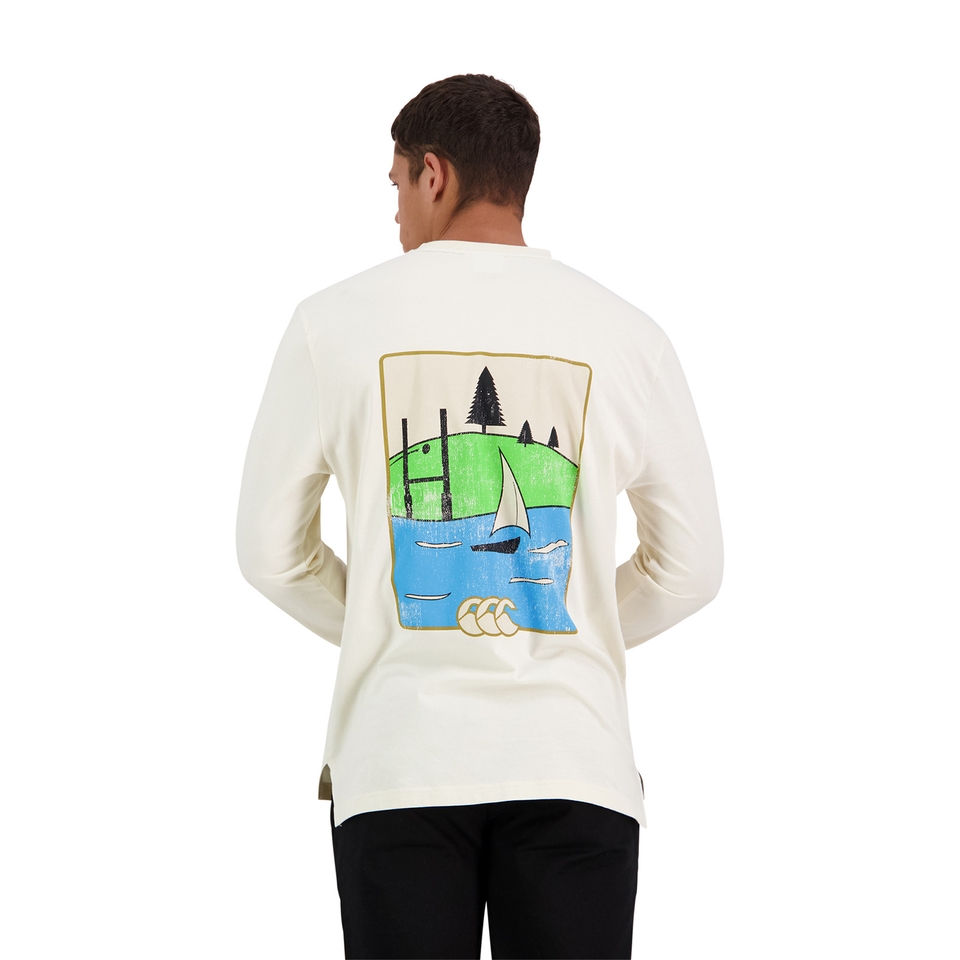 Canterbury M SCENE-SET LONG SLEEVE T-SHIRT BIRCH