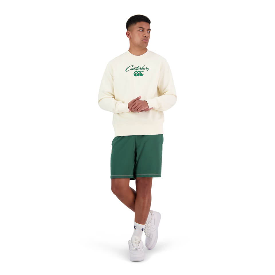 Canterbury M SCRIPT CREW SWEAT ANTIQUE WHITE