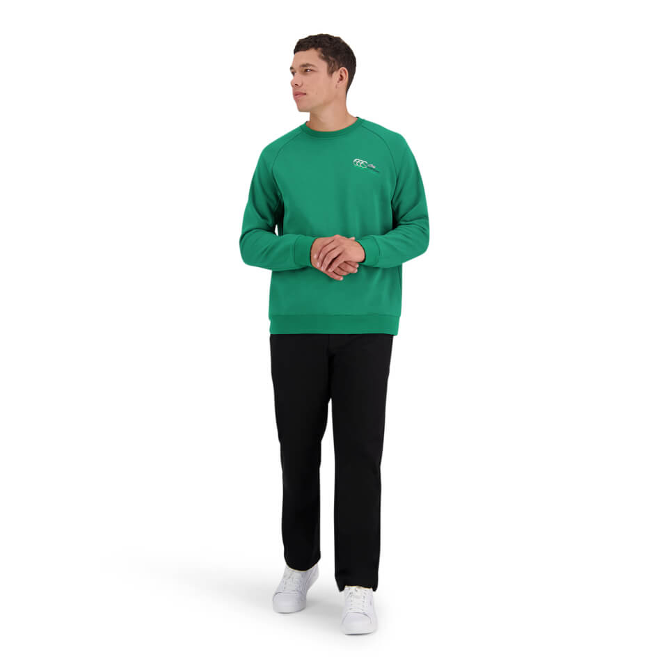 Canterbury M THE CLASH CREW SWEAT VERDANT GREEN