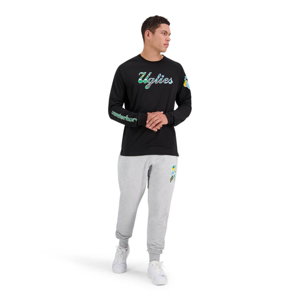 Canterbury M UGLIES LONG SLEEVE RAGLAN T-SHIRT BLACK 98B