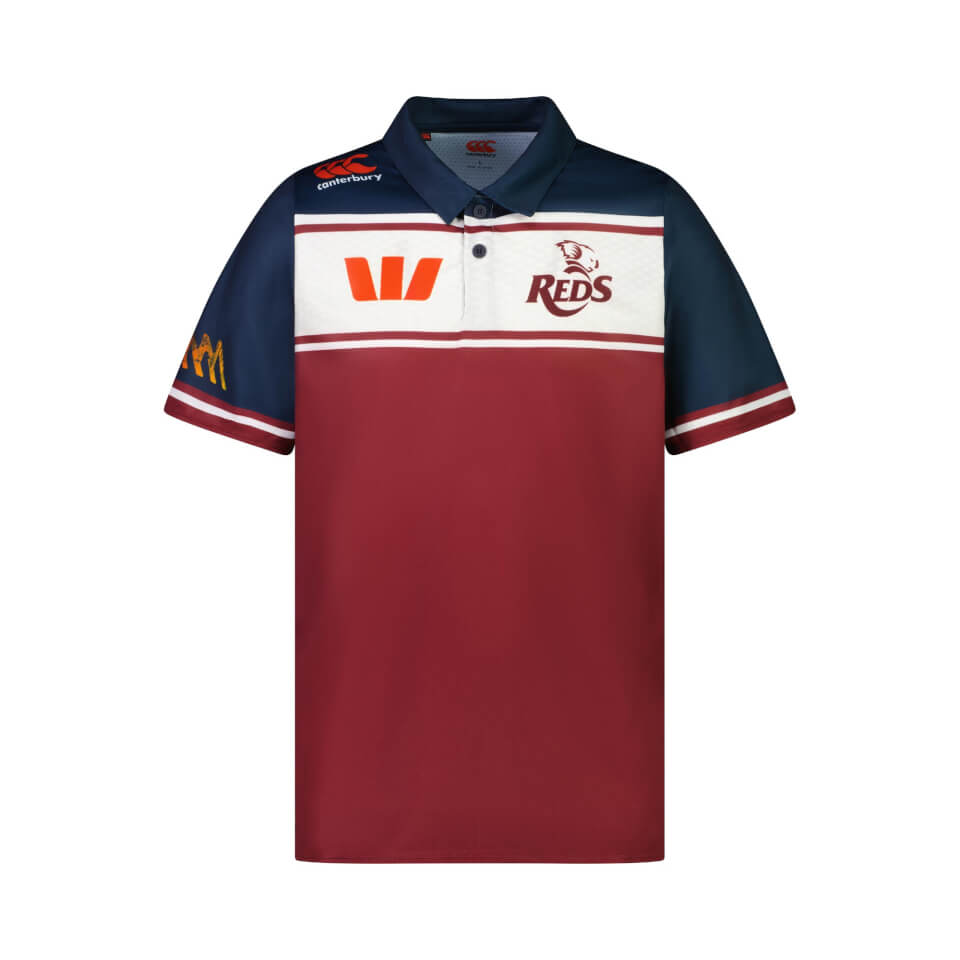 2024 MENS QUEENSLAND REDS REPLICA MEDIA POLO