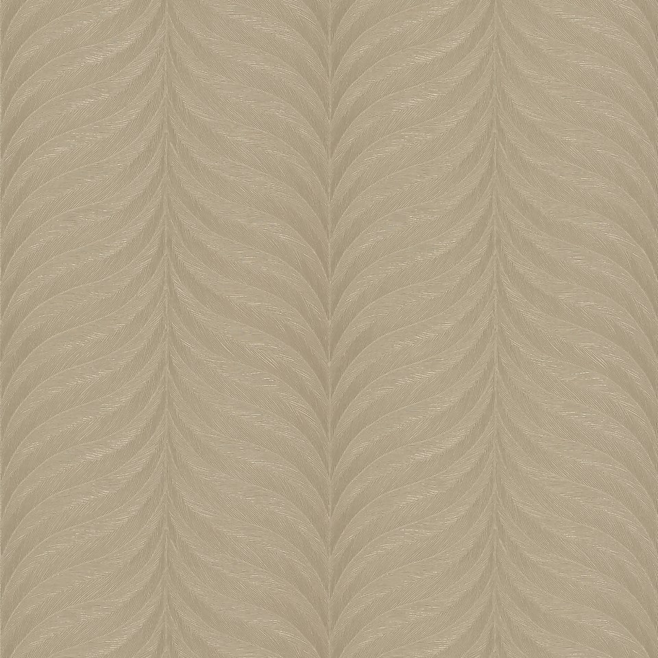 Grandeco Boutique Collection Organic Feather Embossed Wallpaper, Gold