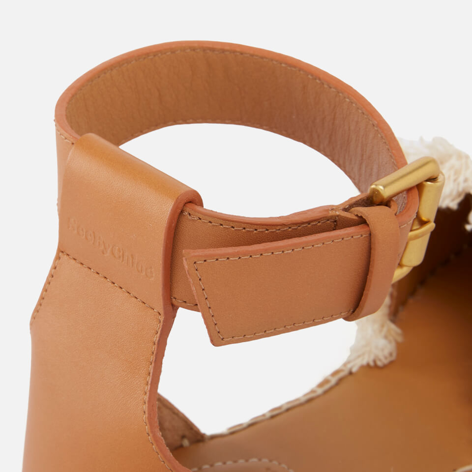 See by Chloé Women's Glyn Leather and Canvas Sandals