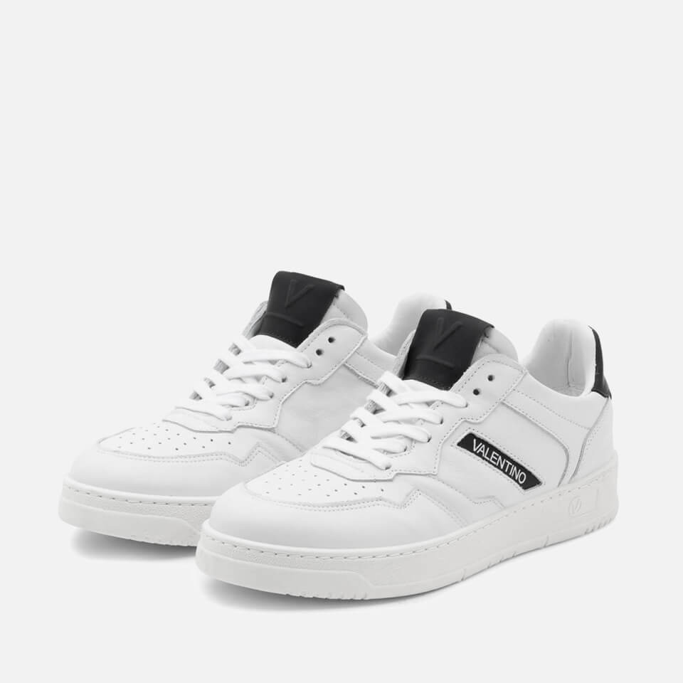 Valentino Shoes Apollo Leather and Suede-Blend Basket Trainers