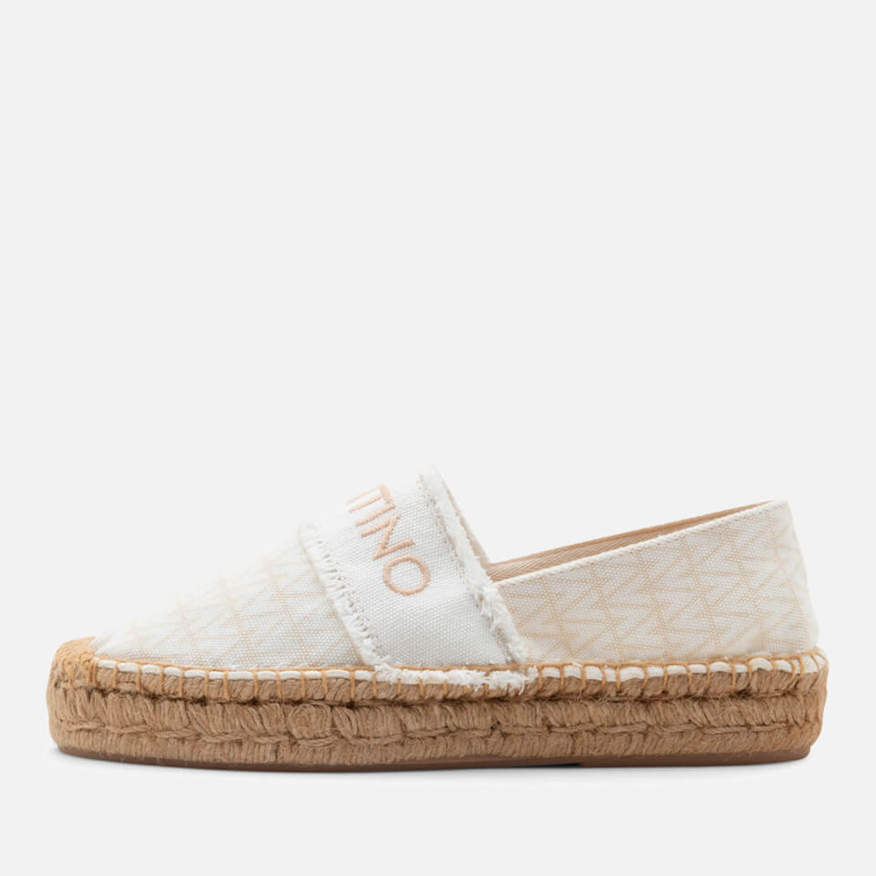 Valentino Women's Poseidone Logo Motif Espadrilles