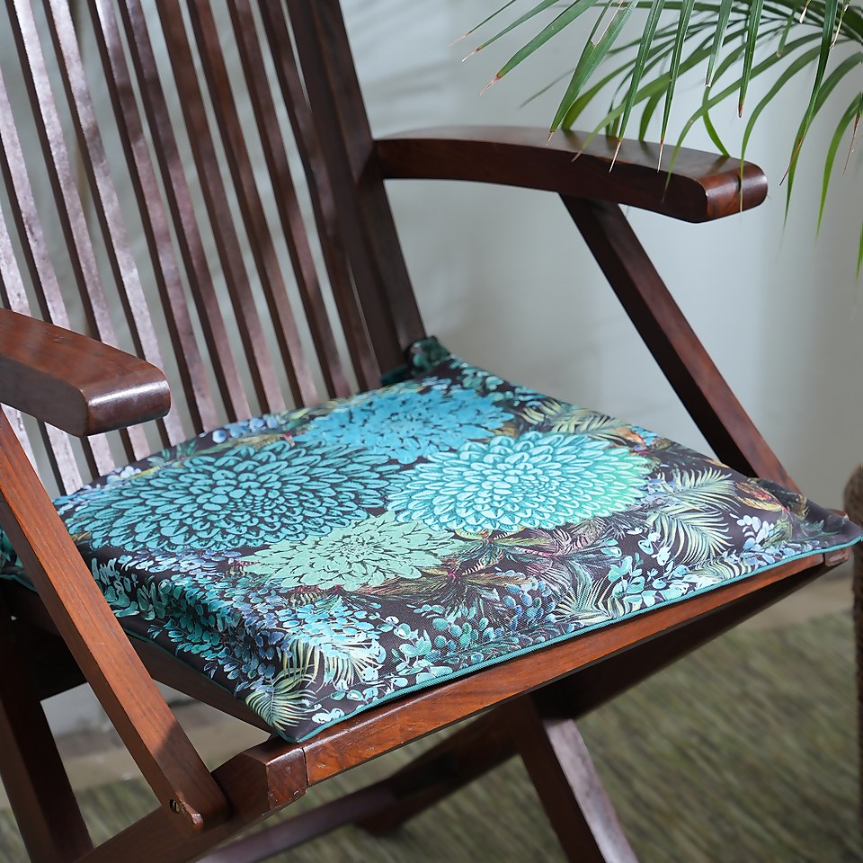 Foliage Green Seat Cushion Set of 2 Homebase