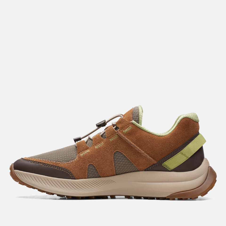 Clarks Men's ATL Trail Walk Mesh and Suede Trainers