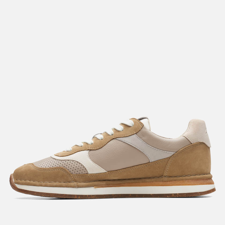 Clarks Men's CraftRun Tor Suede and Leather Trainers