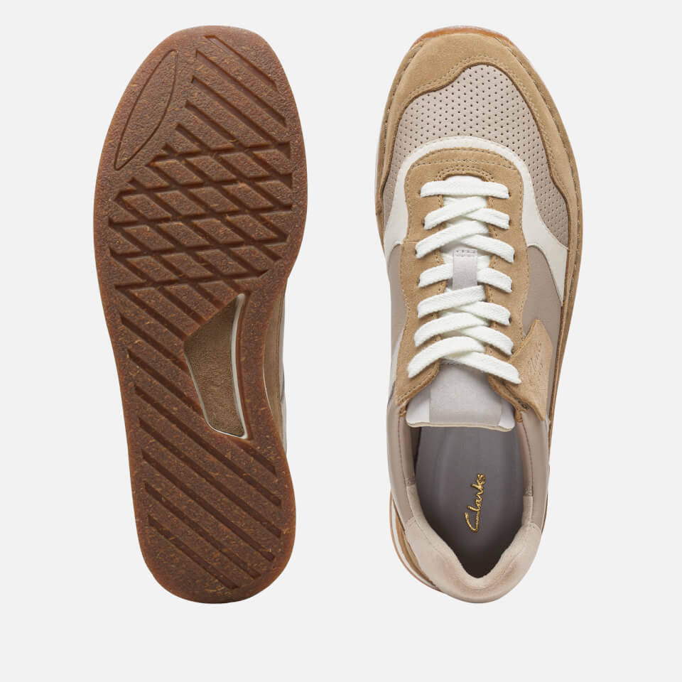 Clarks Men's CraftRun Tor Suede and Leather Trainers