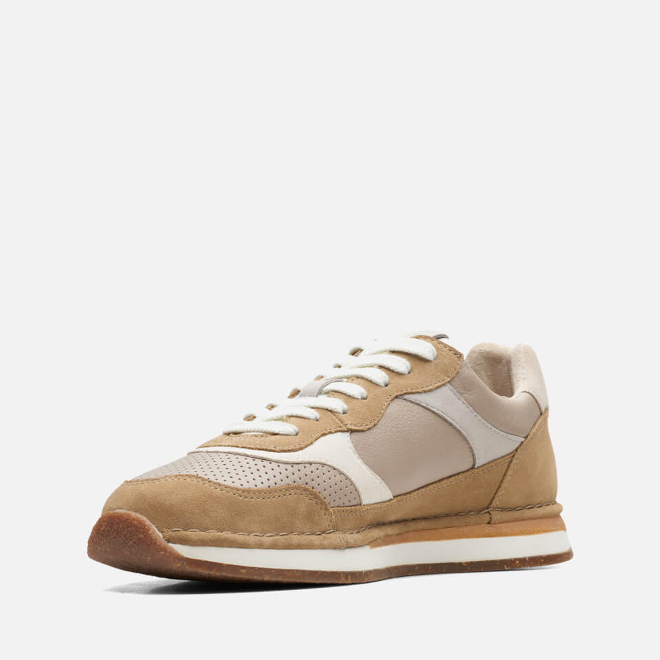 Clarks Men's CraftRun Tor Suede and Leather Trainers
