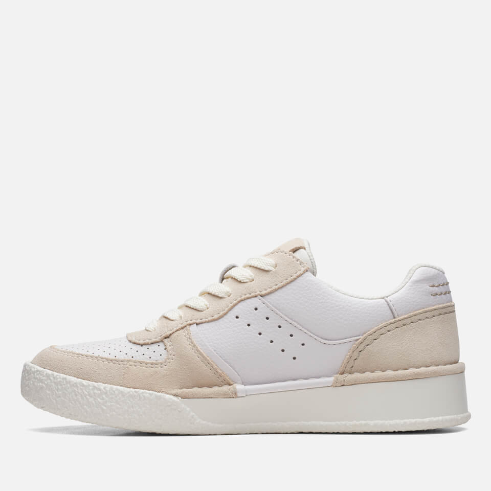 Clarks Women's CraftCup Leather and Suede Trainers