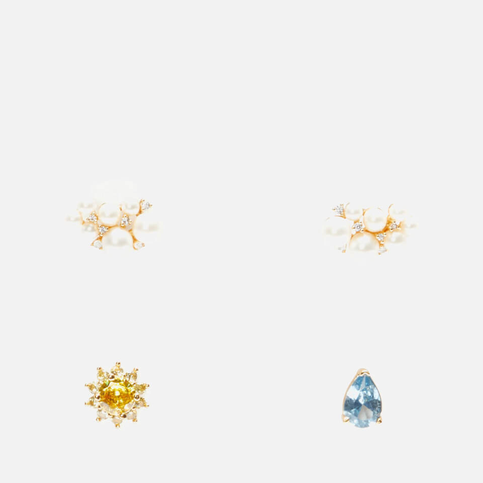 Kate Spade New York Rain Or Shine Stud Asymmetric Earrings