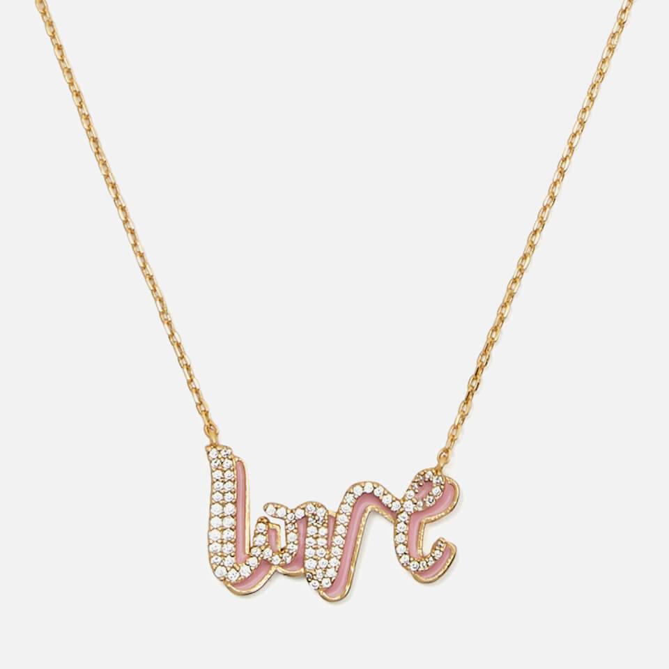 Kate Spade New York Say Yes Love Rose Gold-Tone Necklace