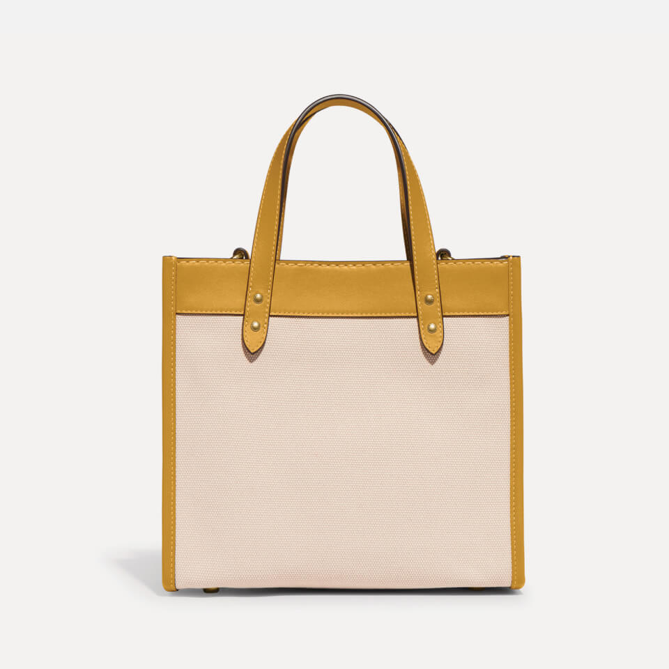 Coach Field 22 Canvas and Faux Leather Tote Bag