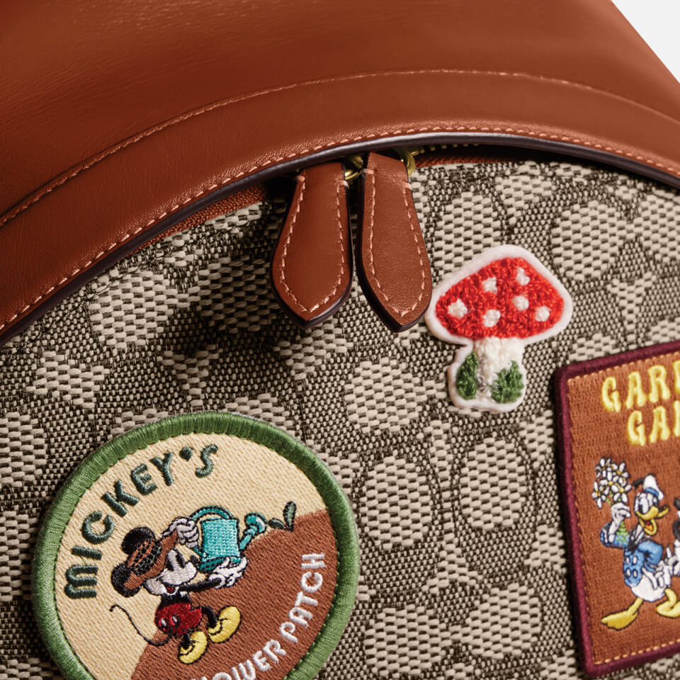 Coach x Disney Forever Charter Designer Patched Jacquard Backpack