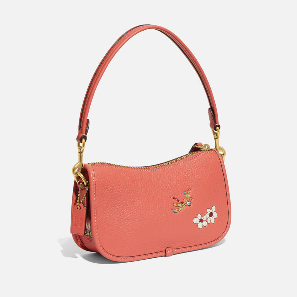 Coach x Disney Mickey and Flowers Leather Shoulder Bag