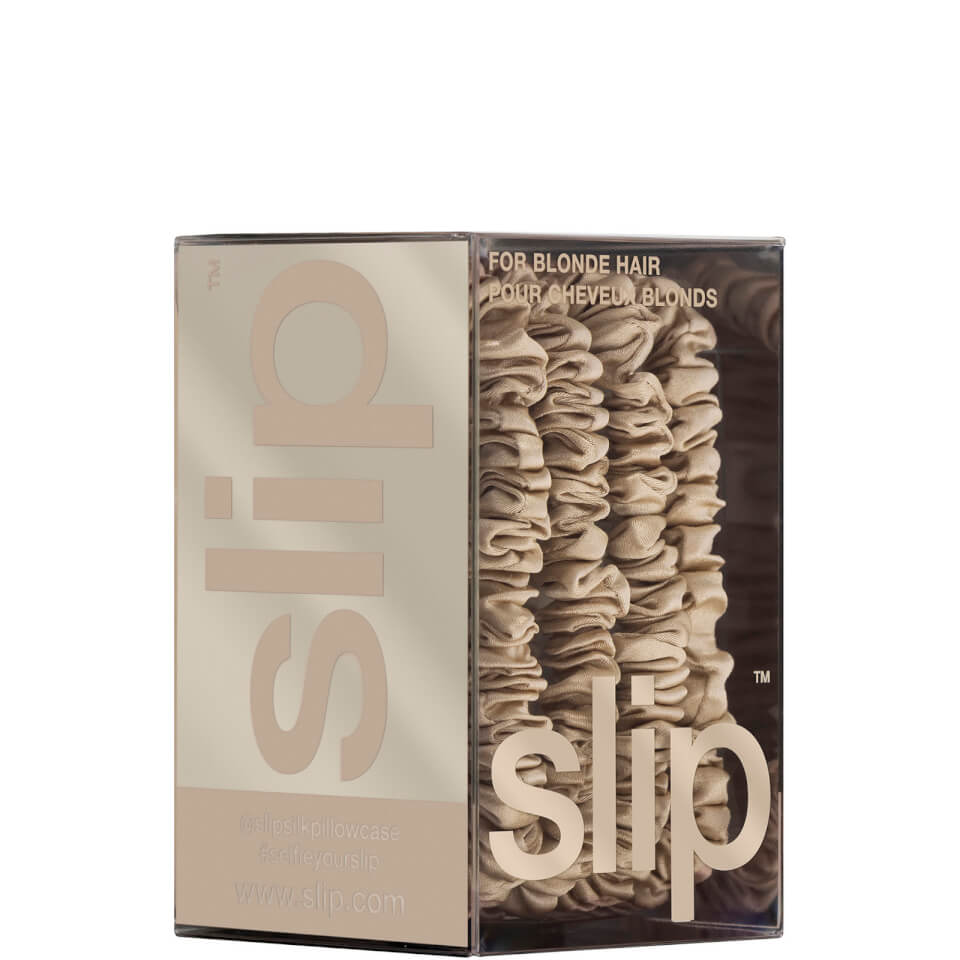 Slip Pure Silk Skinny Scrunchies - Blonde