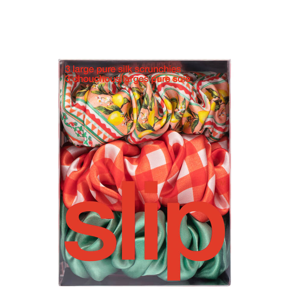 Slip Pure Silk Large Scrunchies - Positano