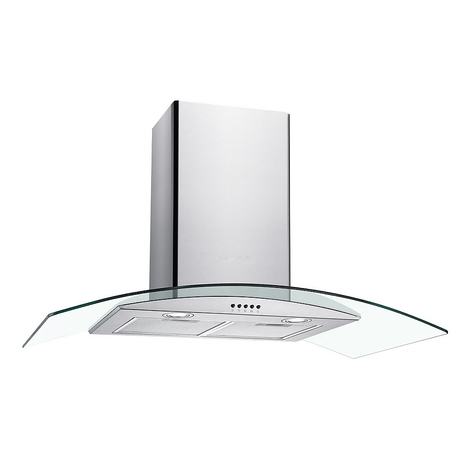 Candy CGM90NX/1 Chimney Cooker Hood - Stainless Steel