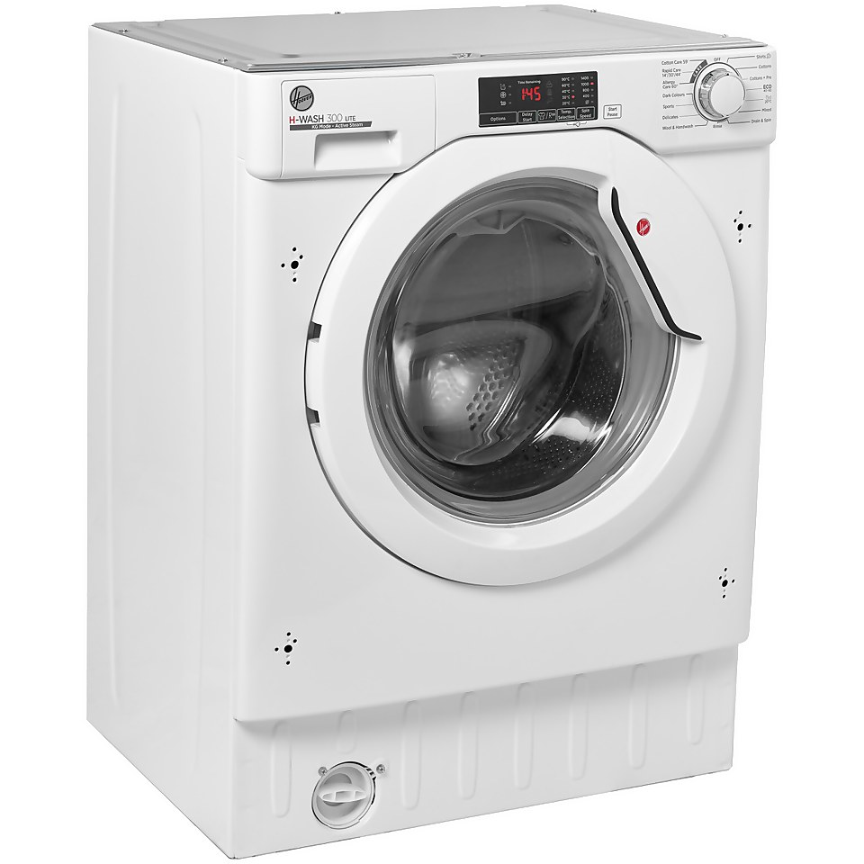Hoover H-WASH 300 HBWS48D1W4 Integrated 8Kg Washing Machine with 1400 rpm - White