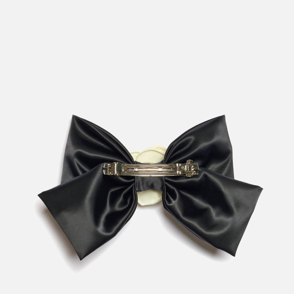 Sister Jane French Rose Satin Bow Hair Clip