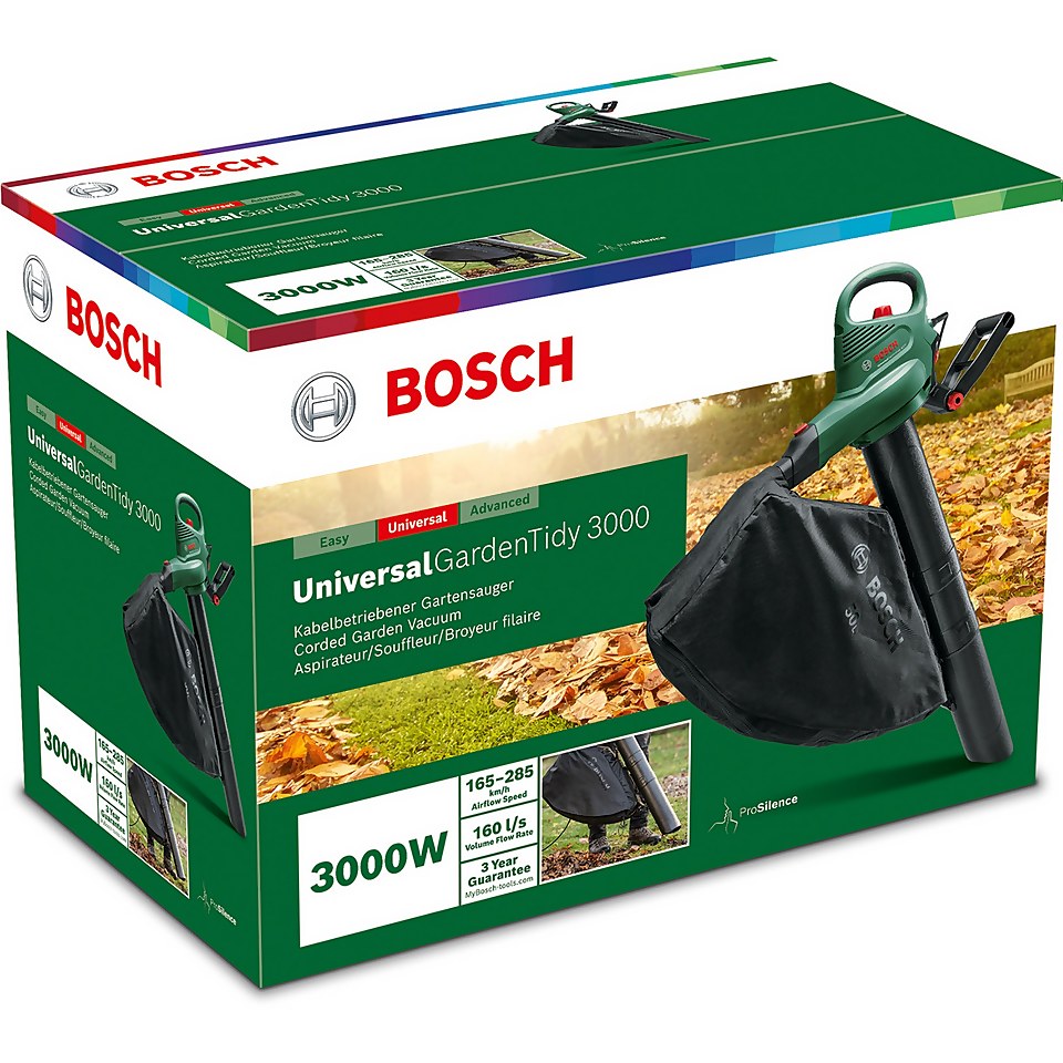 Bosch UniversalGardenTidy 3000 Blower Vac