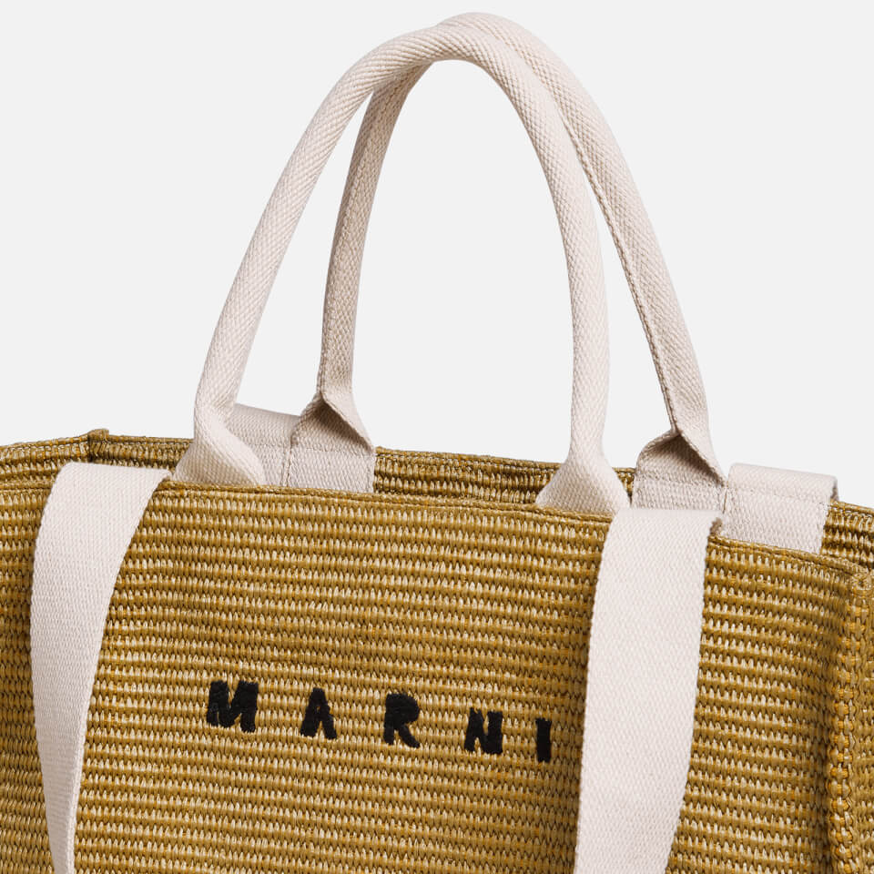 Marni Large Raffia Tote Bag