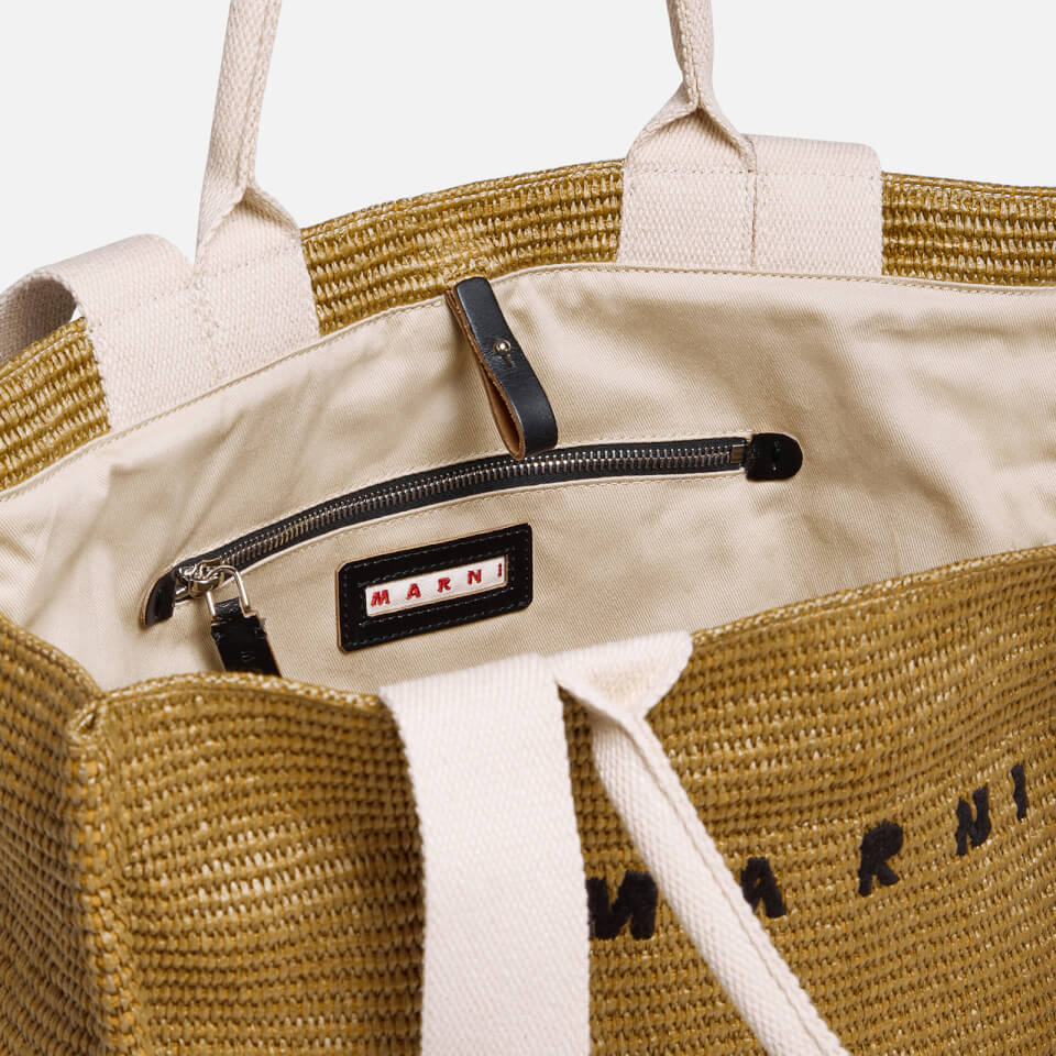 Marni Large Raffia Tote Bag