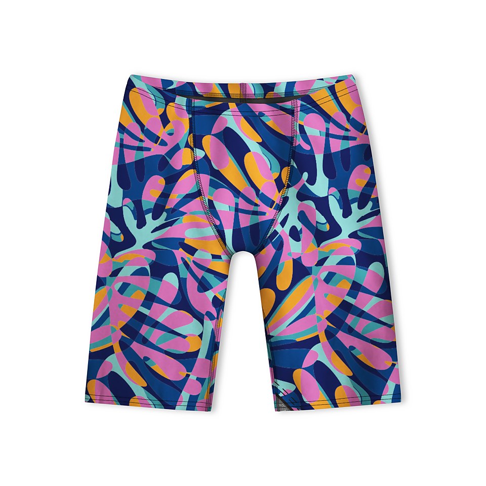 Men's Printed Jammer Purple