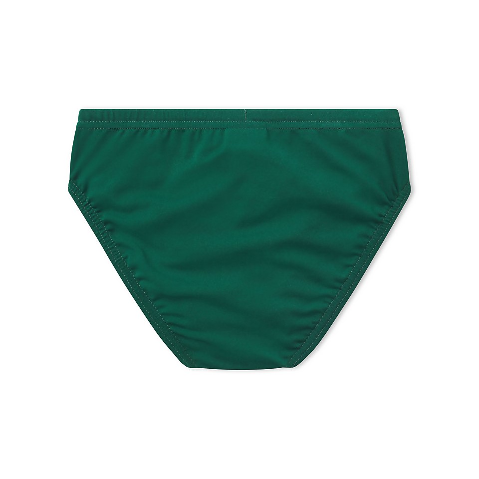 Men's Solid Youth Brief Green