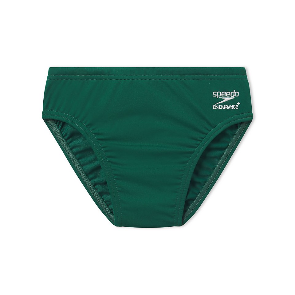 Men's Solid Youth Brief Green