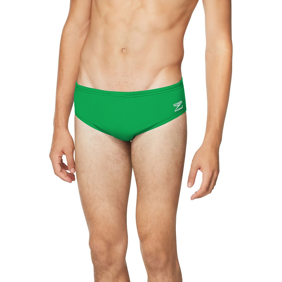 Men's Solid Brief Green