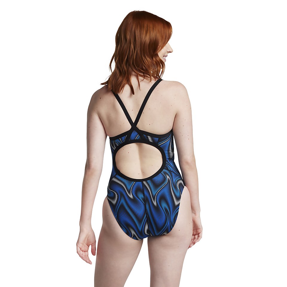 Women's Purpose Flyback One Piece Blue/Black