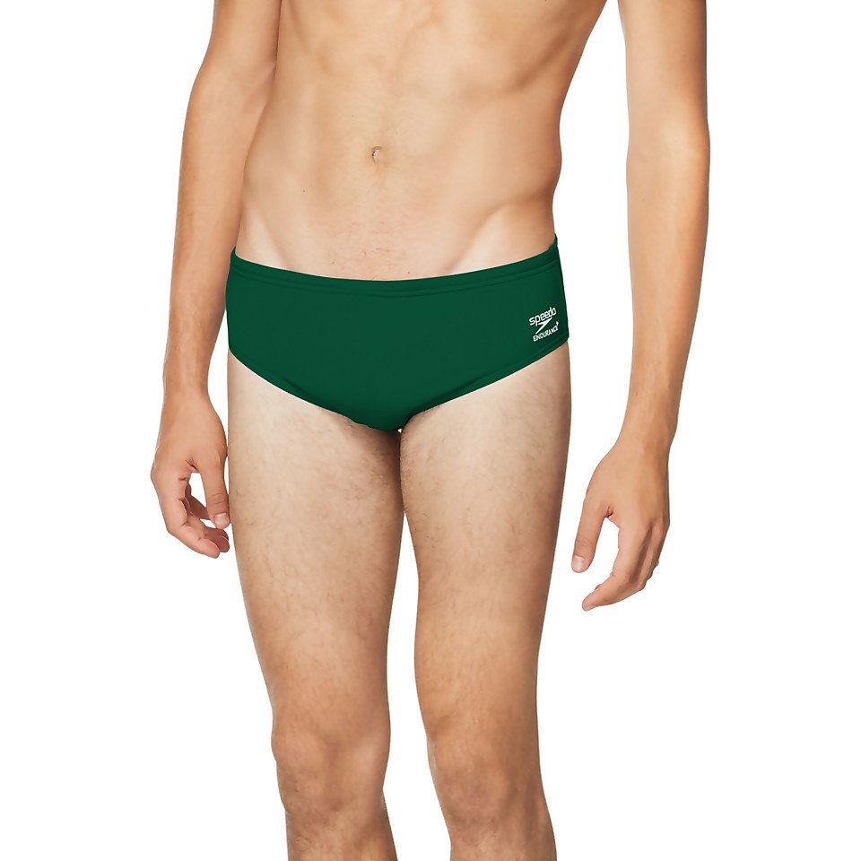 Men's Solid Brief Green