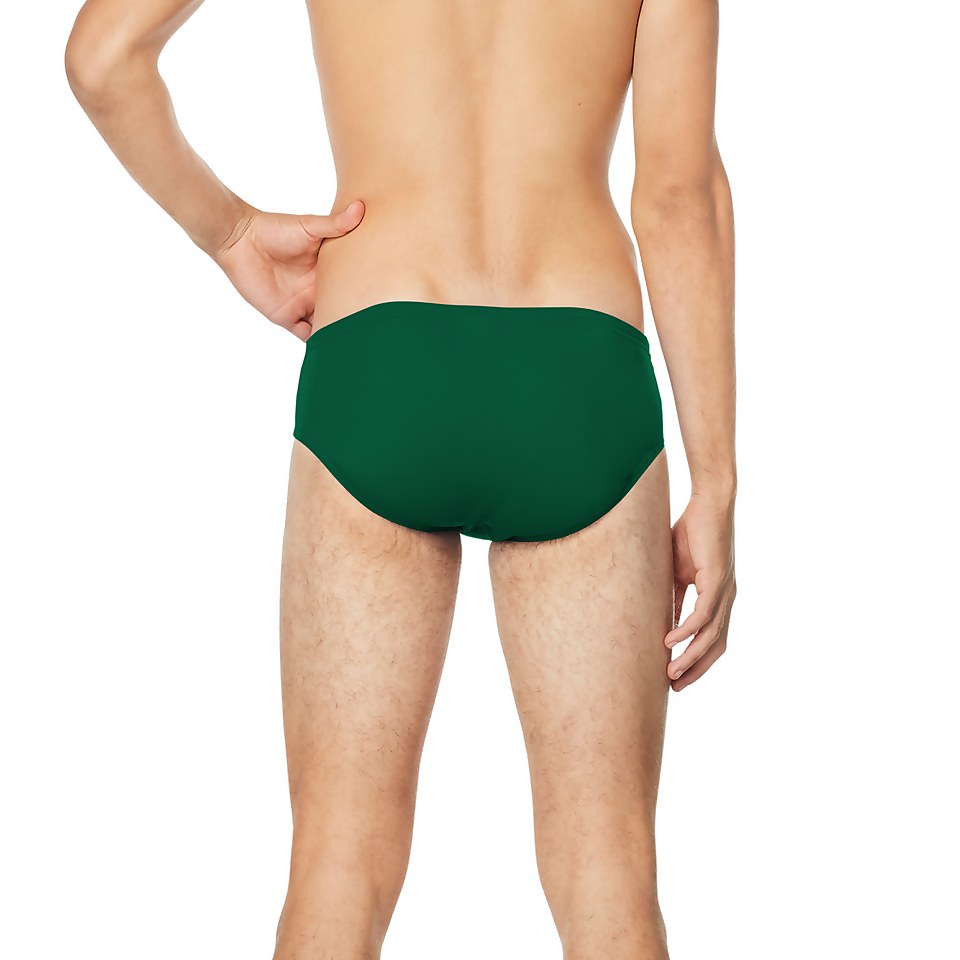 Men's Solid Brief Green