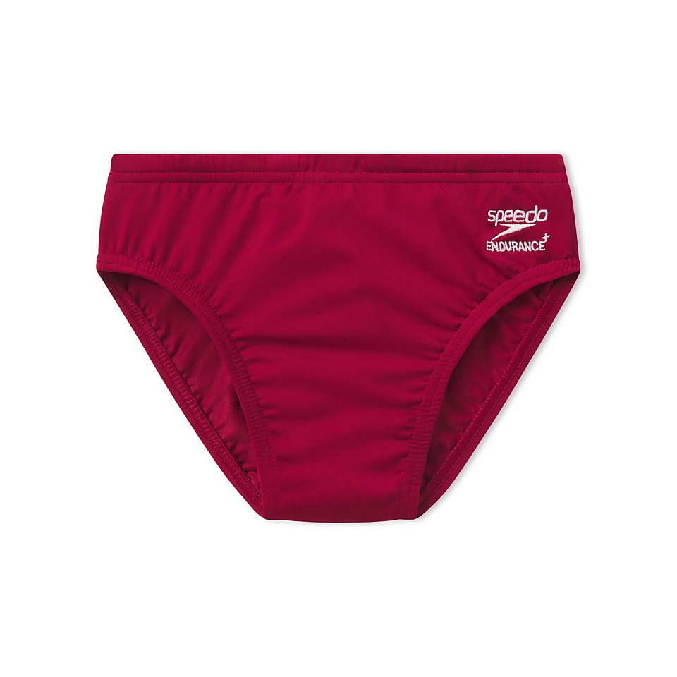 Men's Solid Youth Brief - Endurance Red