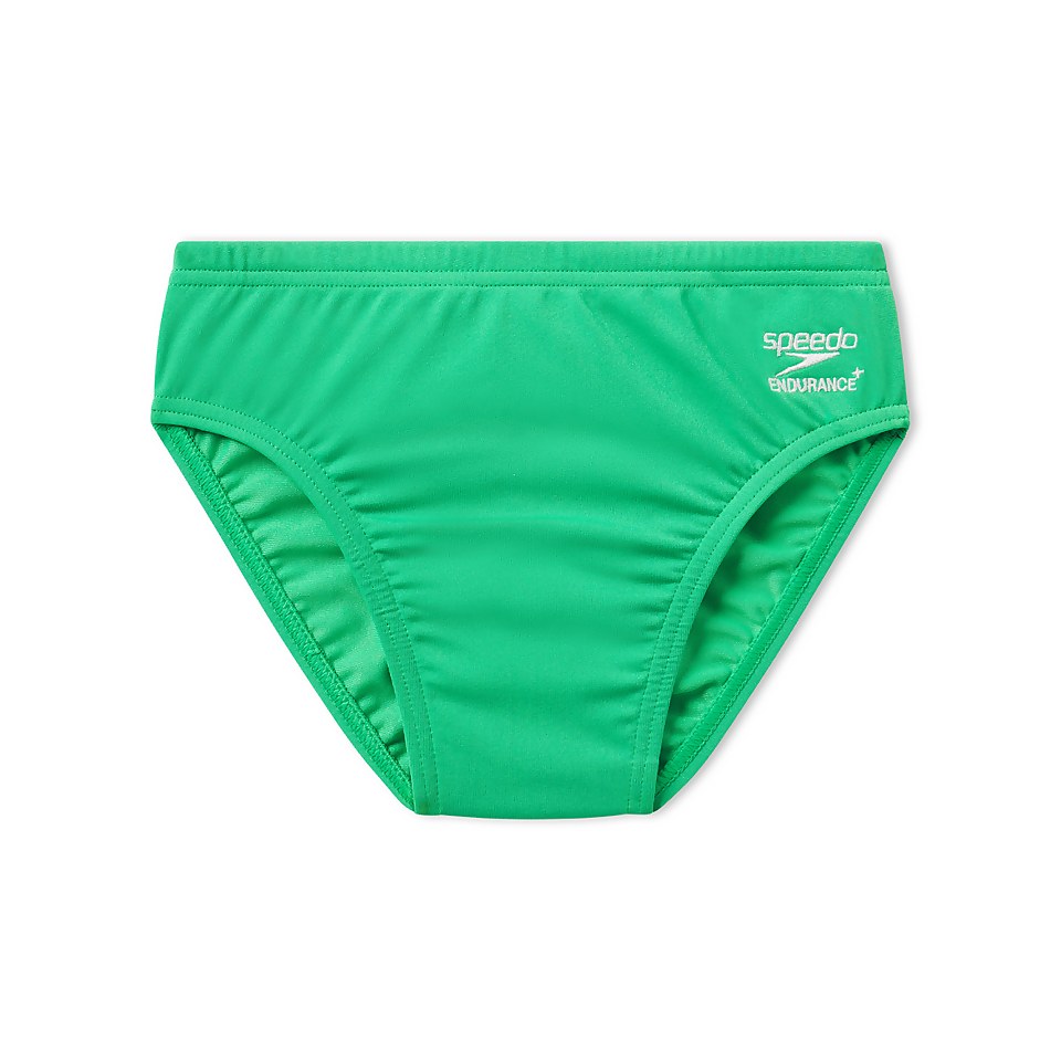 Men's Solid Youth Brief Green