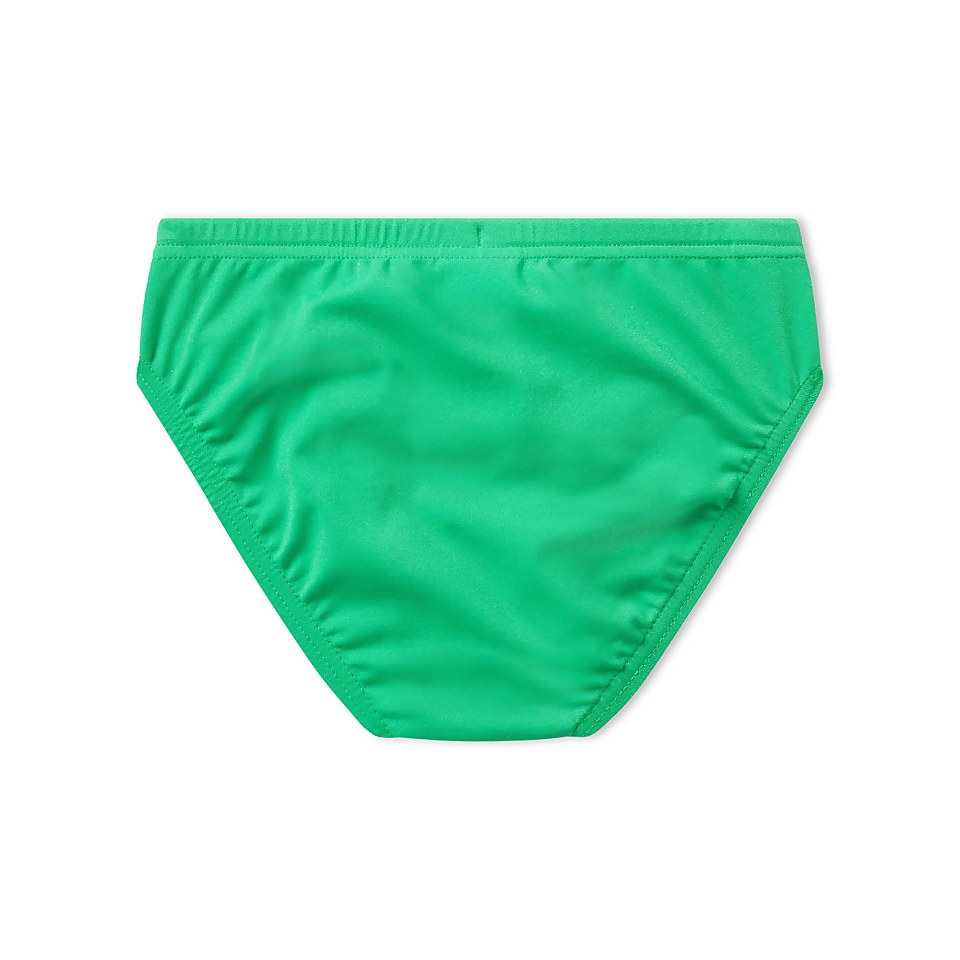 Men's Solid Youth Brief Green